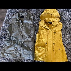 Two women’s vests size small